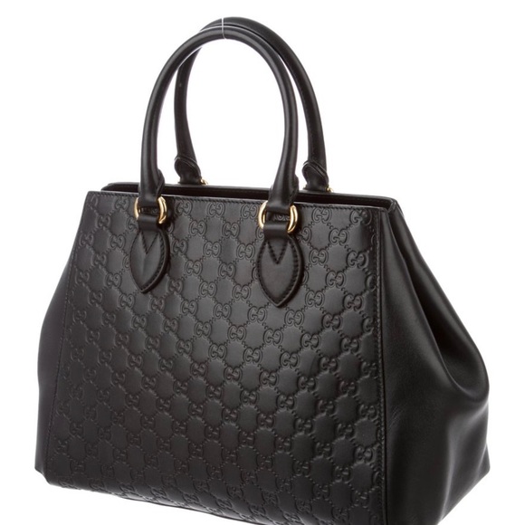 Gucci Signature Top Handle Black Bag - Picture 2 of 9